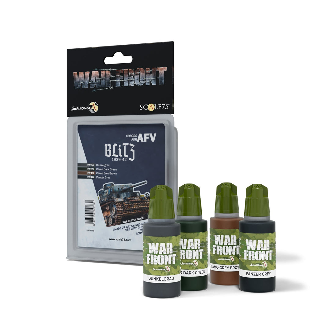 PREORDER Scale 75 - Warfront - Colors For Afv-Blitz 1939-42  Paint Set