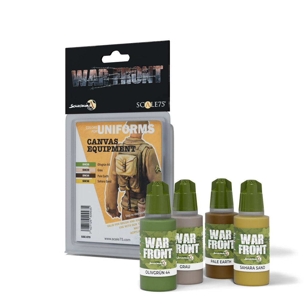 PREORDER Scale 75 - Warfront - Canvas Equipment Paint Set