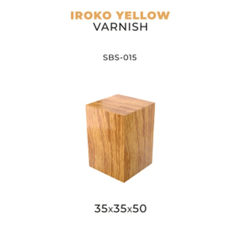 PREORDER Scale 75 - Bases - Iroko Yellow Varnish-35X35X50