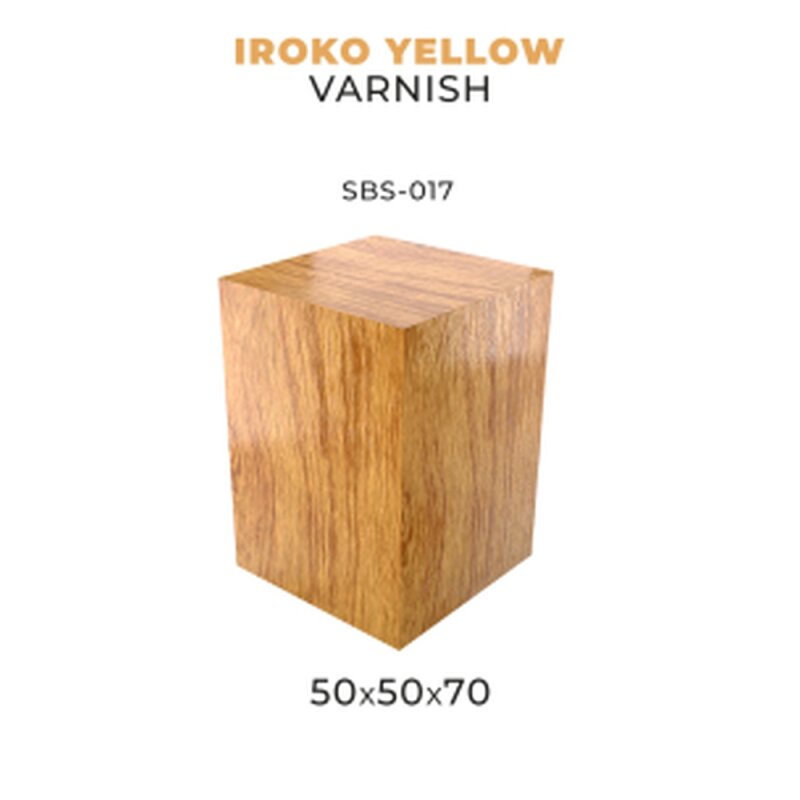 PREORDER Scale 75 - Bases - Iroko Yellow Varnish-50X50X70