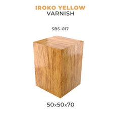 PREORDER Scale 75 - Bases - Iroko Yellow Varnish-50X50X70