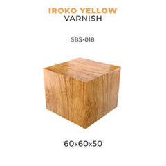 PREORDER Scale 75 - Bases - Iroko Yellow Varnish-60X60X50