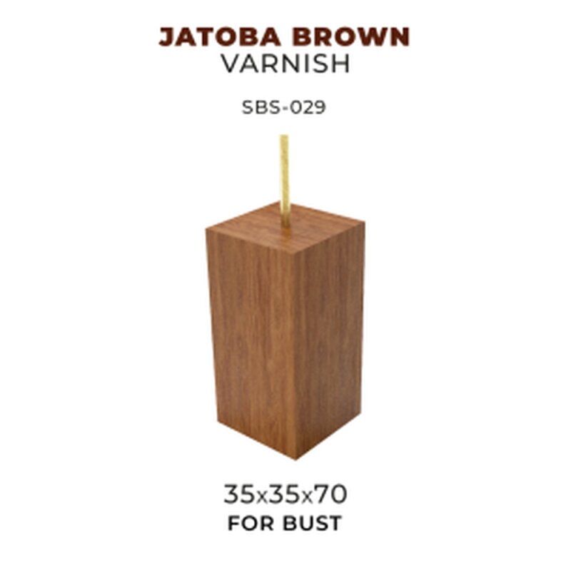 PREORDER Scale 75 - Bases - Jatoba Brown Varnish-35X35X70 Bust