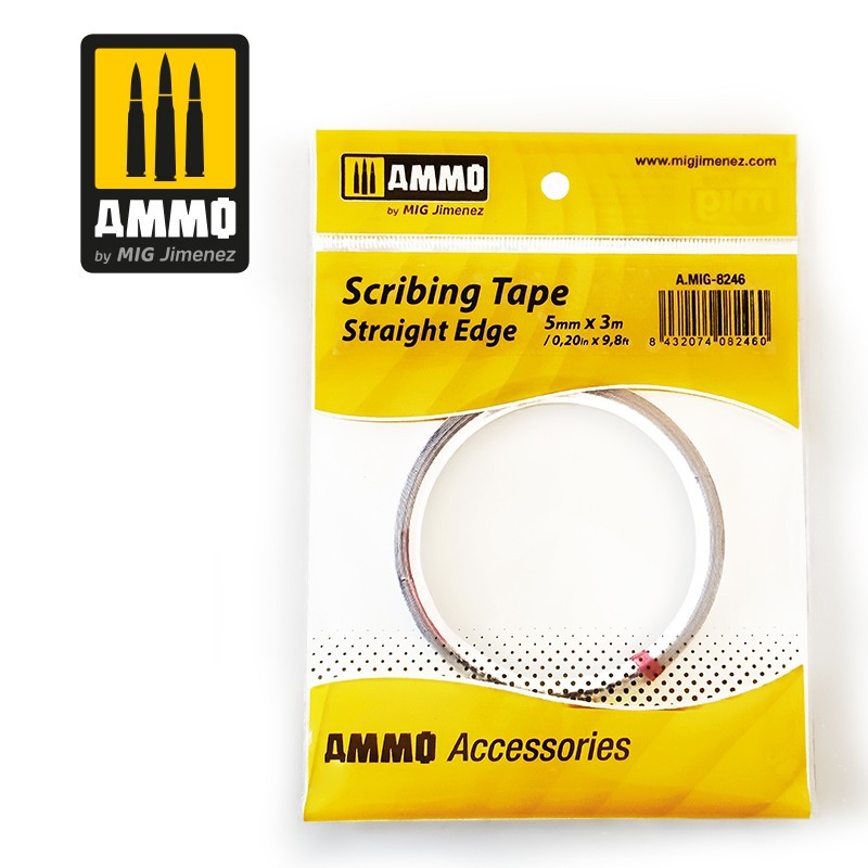 PREORDER Ammo by MIG - Accessories - Scribing Tape Straight Edge (5Mm X 3M)