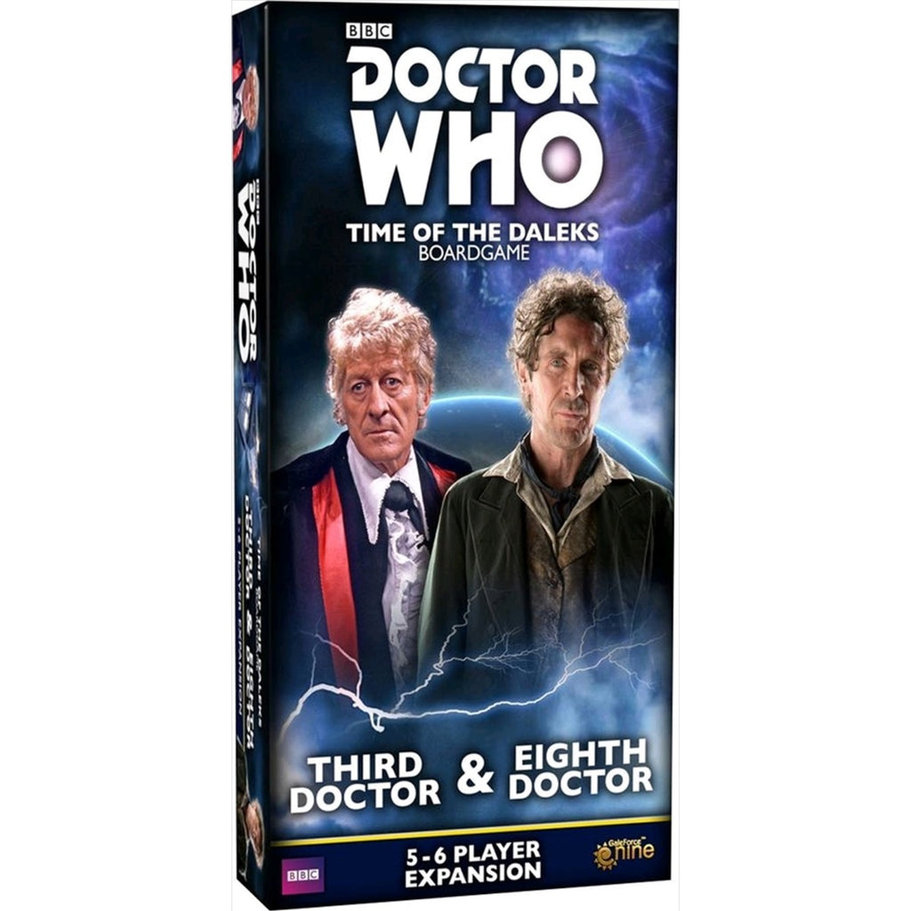 Doctor Who Time of the Daleks Third and Eighth Doctor Expansion Board Game