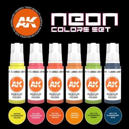 AK Interactive 3Gen Sets - Neon Colors