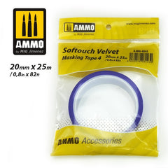 PREORDER Ammo by MIG - Accessories - Softouch Velvet Masking Tape 4 (20Mm X 25M)