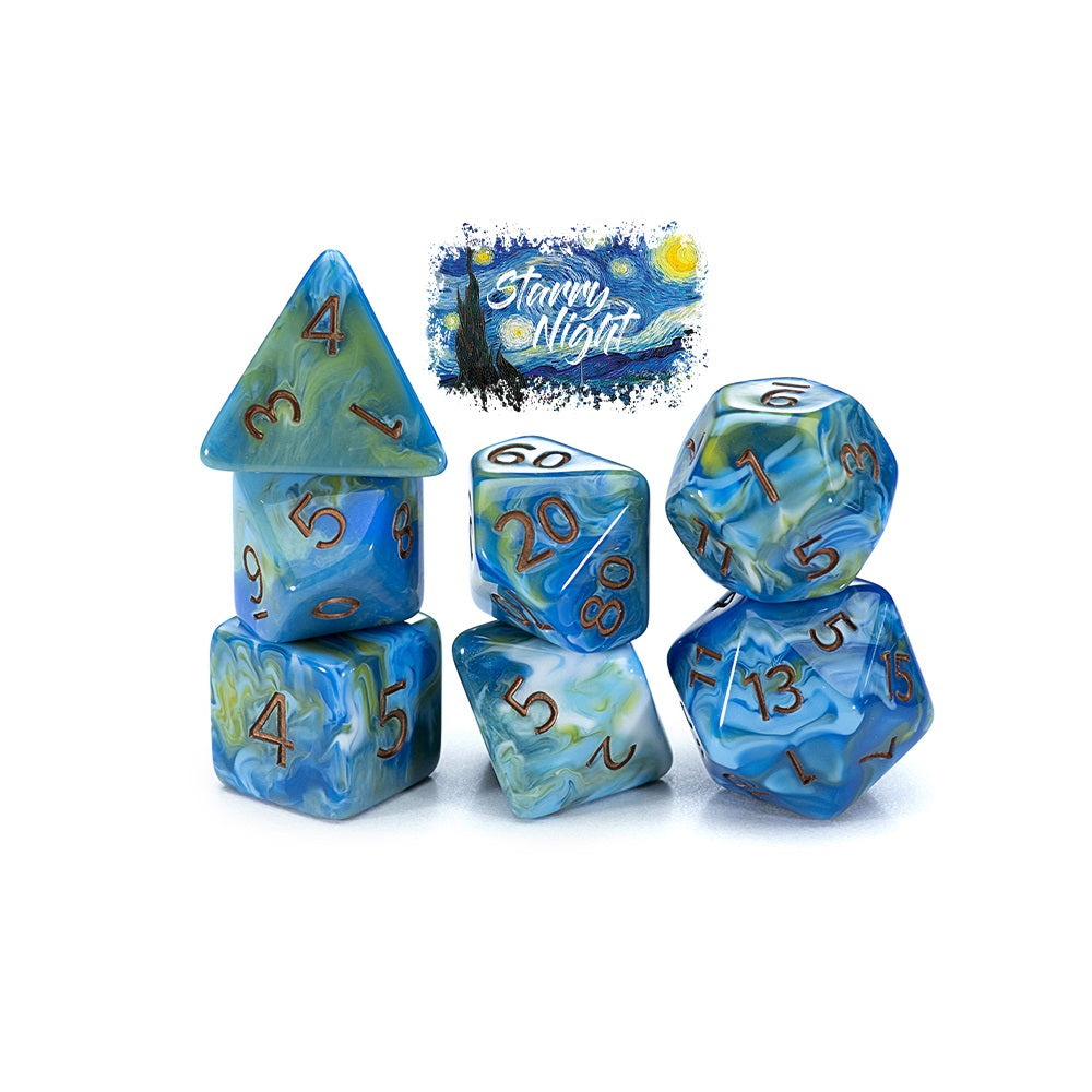 PREORDER Gatekeeper Van Gogh Dice - Starry Night