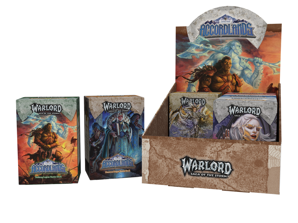 PREORDER Warlord - Saga of the Storm - Into the Accordlands Starter Deck Display