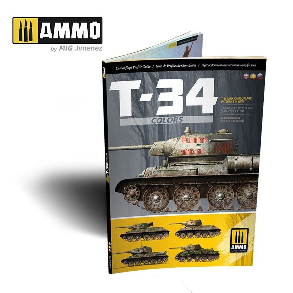 PREORDER Ammo by MIG - Book - T-34 Colors. T-34 Tank Camouflage Patterns In Wwii