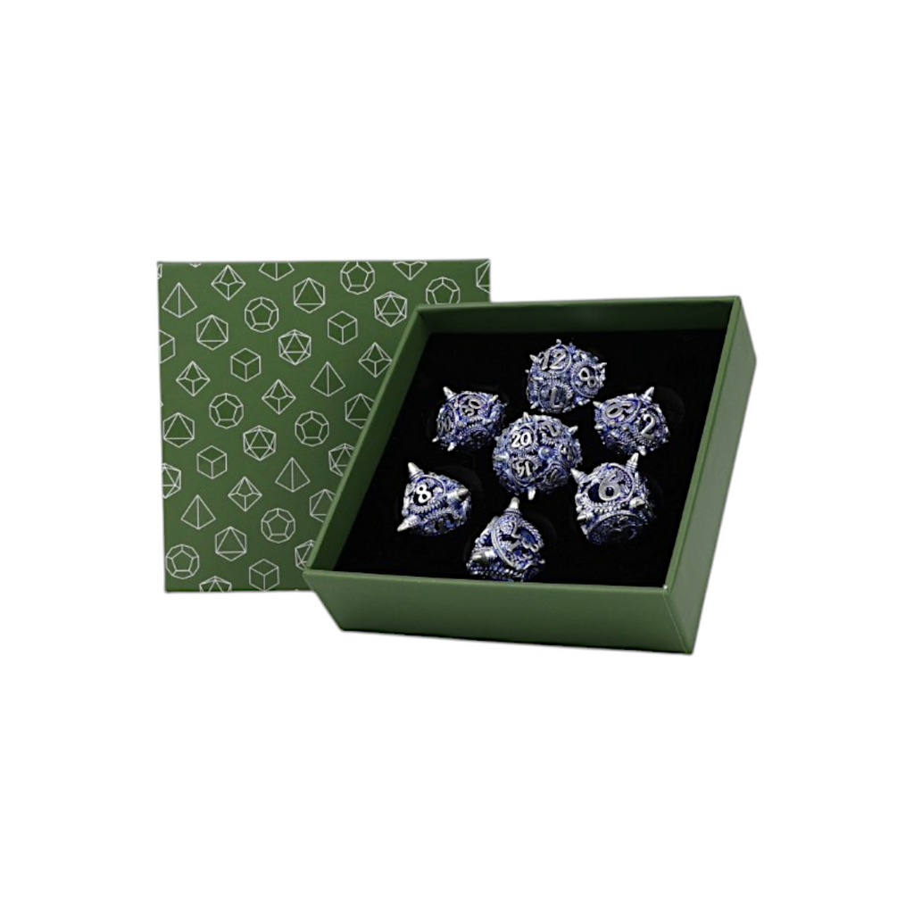 LPG Dice Xeno Hollow Dice Set Blue