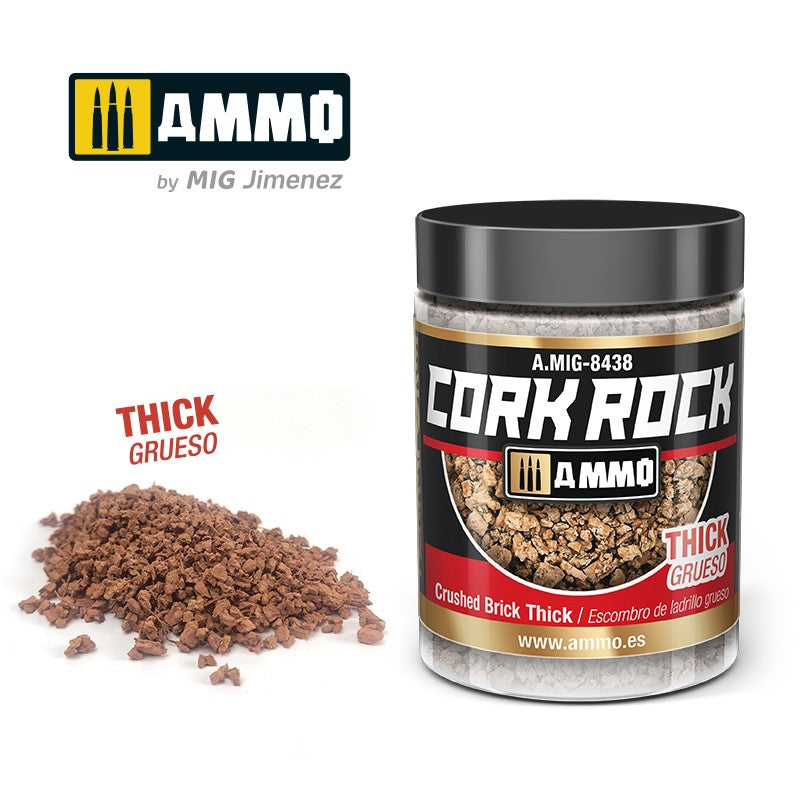 PREORDER Ammo by MIG -  Dioramas - Terraform Cork Rock - Crushed Brick Thick 100ml