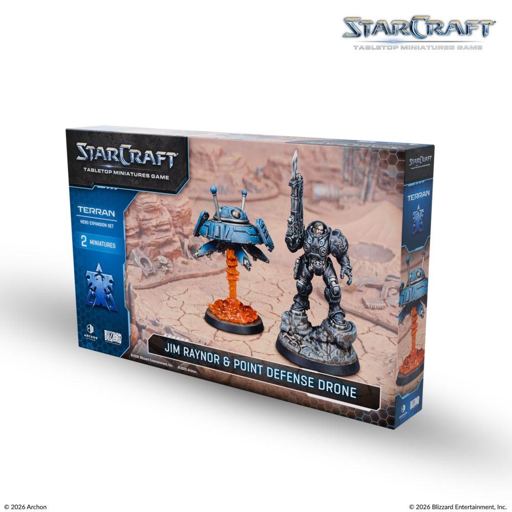 PREORDER Starcraft Miniatures Games: Terran - Jim Raynor (Raynors Raiders) - Hero Expansion Set
