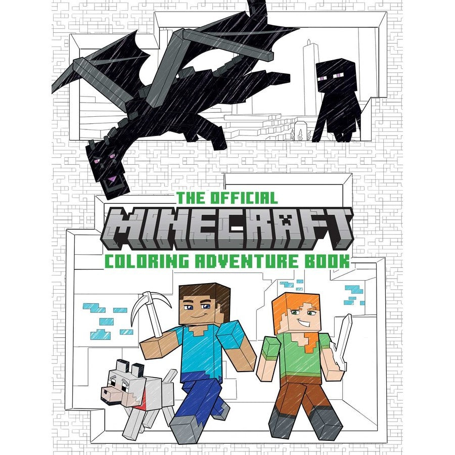 PREORDER Official Minecraft Coloring Adventures Book: Create; Explore; Color!