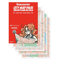 PREORDER The Troubleshooters RPG - City Map Pack Jeu De Plans De Ville