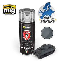 PREORDER Ammo by MIG - Titans Hobby - Aerosol Spray - German Dark Grey Matt Primer 400ml