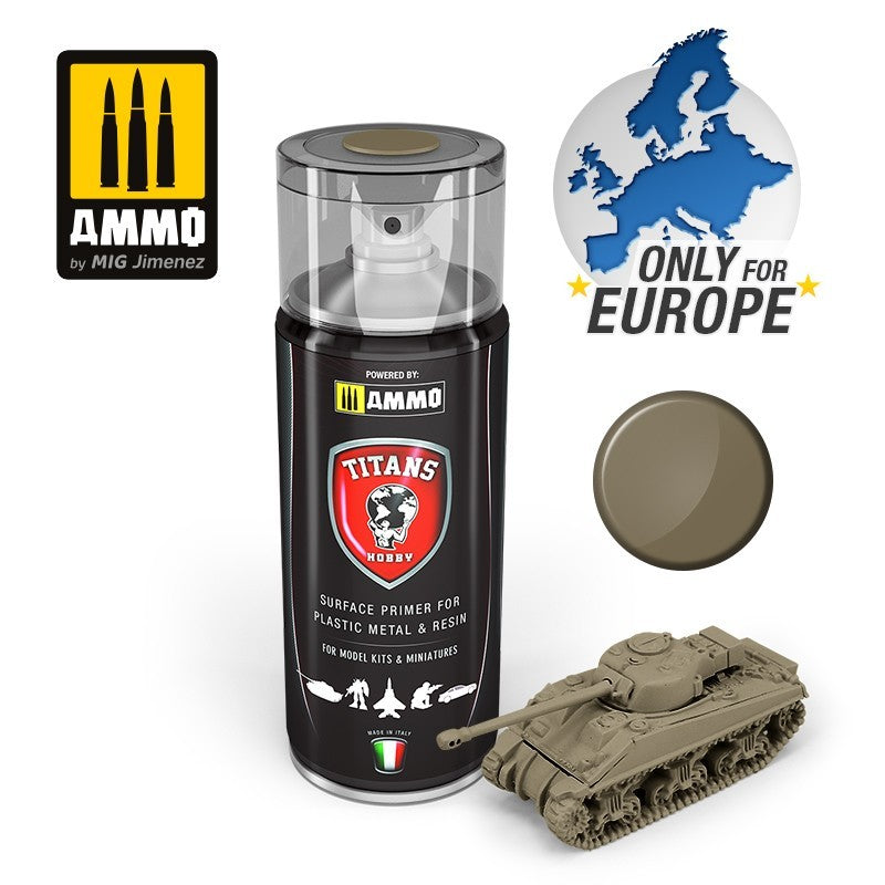 PREORDER Ammo by MIG - Titans Hobby - Aerosol Spray - Wooden Deck Matt Primer 400ml