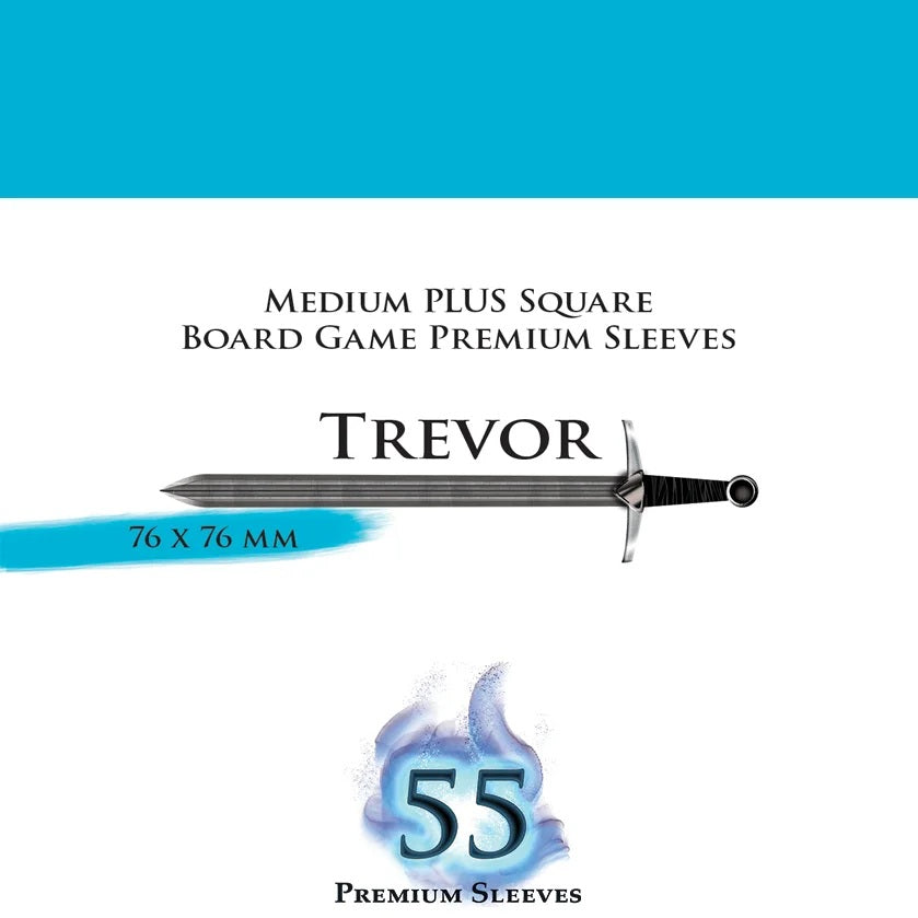 PREORDER Paladin Clear Sleeves - Trevor (76mm X 76mm) (55 Sleeves Per Pack)