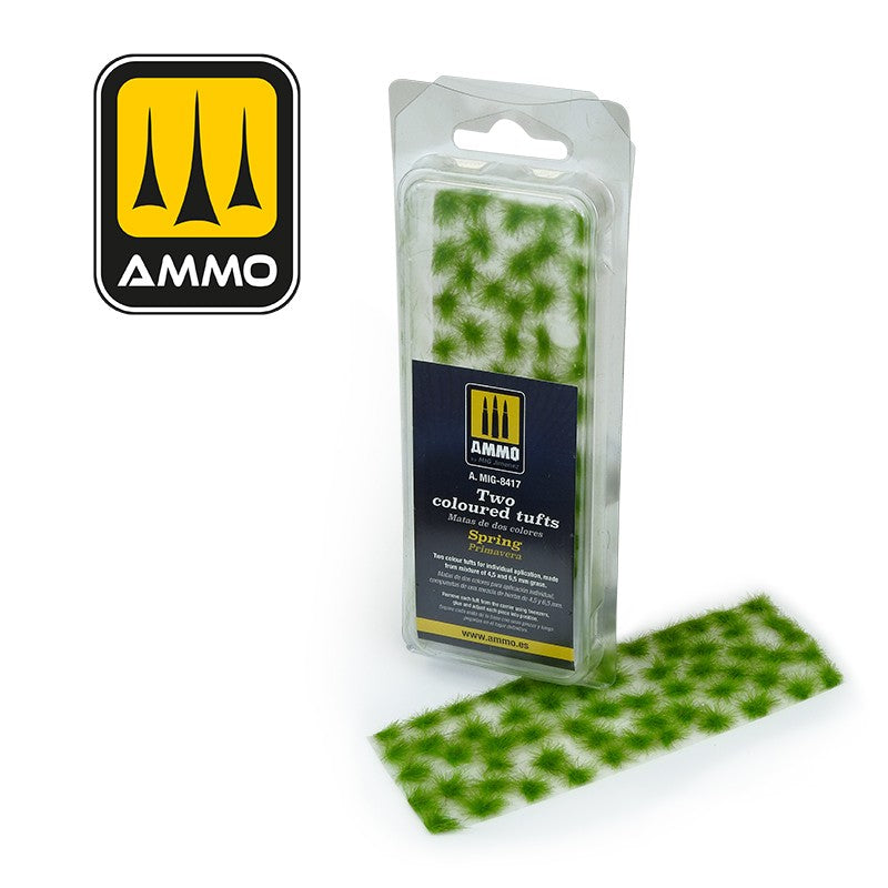 PREORDER Ammo by MIG - Dioramas - Two Coloured Tufts - Spring