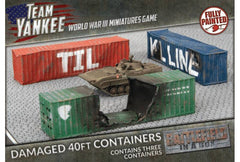 PREORDER WWIII: Modern Terrain - Damaged Shipping Containers 40FT