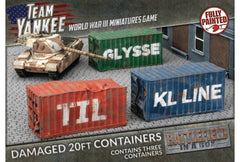 PREORDER WWIII: Modern Terrain - Damaged Shipping Containers 20FT