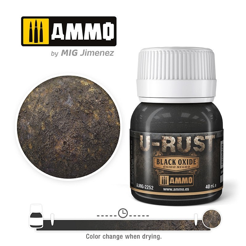 PREORDER Ammo by MIG - Weathering - U-Rust - Black Oxide 40ml