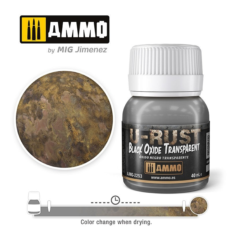 PREORDER Ammo by MIG - Weathering - U-Rust - Black Oxide Transparent 40ml