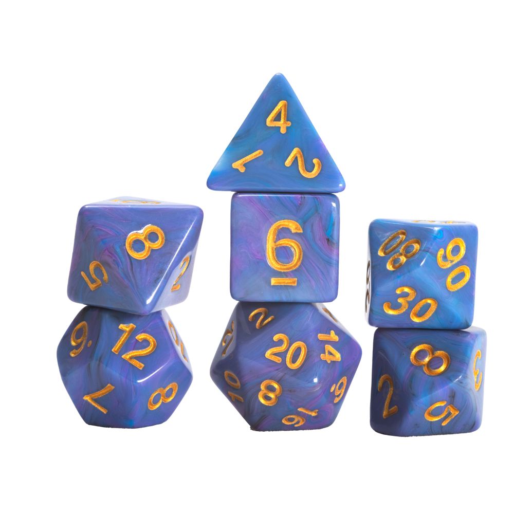 PREORDER Sirius Dice - Blue Unicorn Dice Set 7