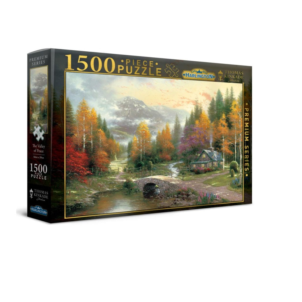 PREORDER Harlington Thomas Kinkade Puzzles - The Valley of Peace 1500pc