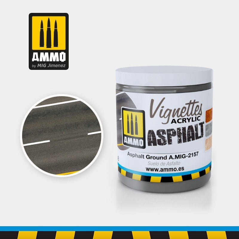 PREORDER Ammo by MIG - Dioramas - Asphalt Ground 100ml
