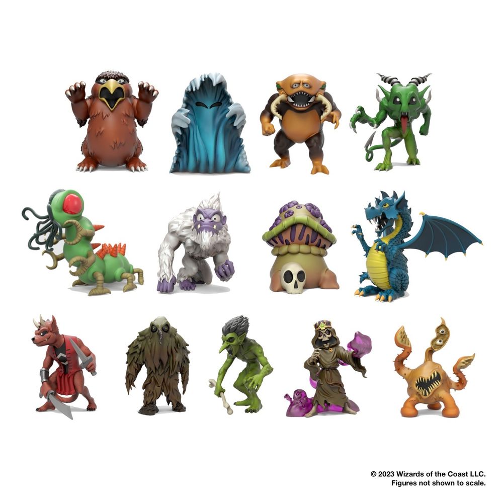 PREORDER Dungeons & Dragons: 3 inch Vinyl Mini - Monster Series 2: D&D 1e Display by Kidrobot