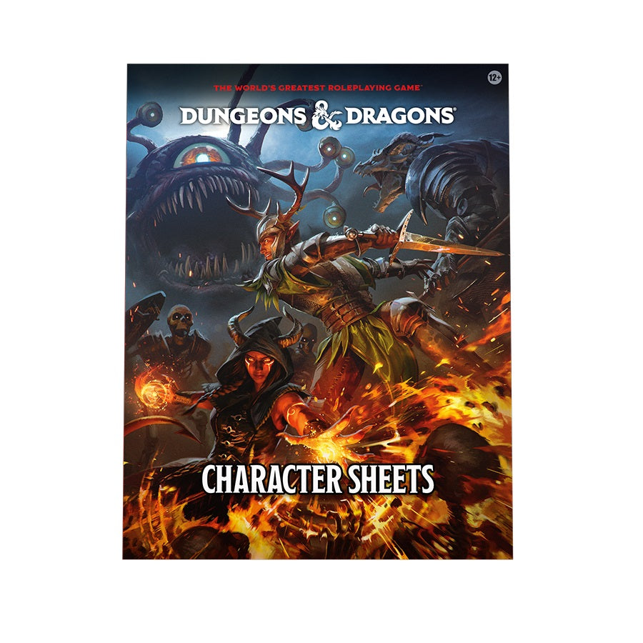 PREORDER D&D 2024 Character Sheets Gamerholic