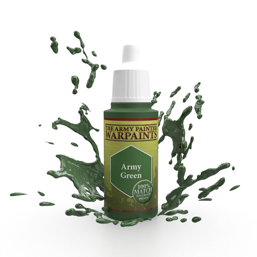 Army Painter - Warpaints - Army Green Acrylic Paint 18ml