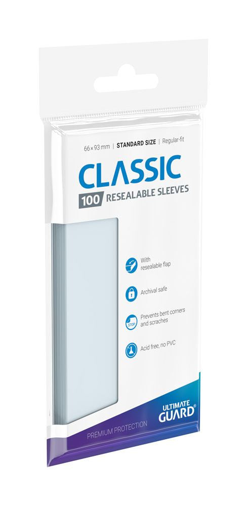 Ultimate Guard: Sleeves  Classic Resealable  Transparent