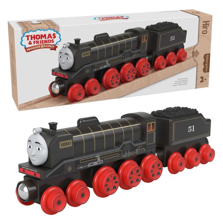 PREORDER Thomas and Friends - Wooden Railway - Hiro Engine & Car (Large)