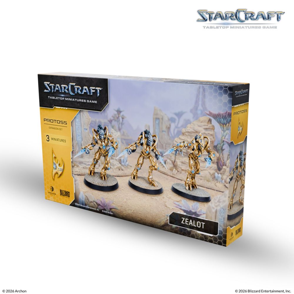 PREORDER Starcraft Miniatures Games: Protoss - Zealot - Expansion Set