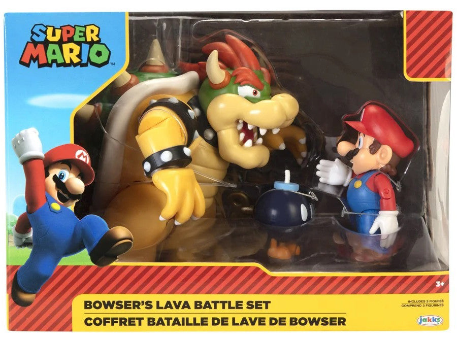 World of Nintendo Mario vs Bowser Diorama Set