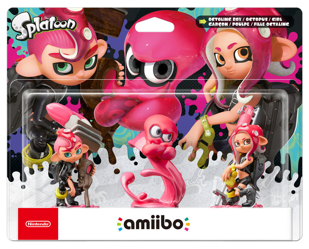 SWI amiibo Splatoon Collection - Octoling Triple Pack: Octoling Boy Girl and Octopus