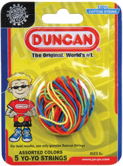 Duncan Yo Yo Strings 5 Pack Multi Color (100% Cotton)