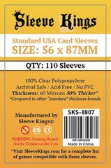 Sleeve Kings Board Game Sleeves Standard USA (56mm x 87mm) (110 Sleeves Per Pack)