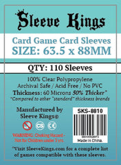Sleeve Kings Board Game Sleeves Card Game (63.5mm x 88mm) (110 Sleeves Per Pack)