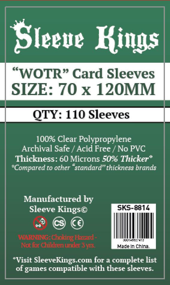 Sleeve Kings Board Game Sleeves WOTR-Tarot (70mm x 120mm) (110 Sleeves Per Pack)