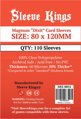 Sleeve Kings Board Game Sleeves Magnum ??ixit??(80mm x 120mm) (110 Sleeves Per Pack)