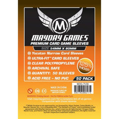 Mayday -  Premium Yucatan Narrow Card Game Sleeves (Pack of 50) - 54 MM X 80 MM
