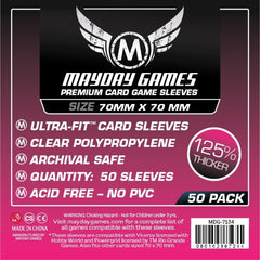 Mayday -  Premium Small Square Card Sleeves (Pack of 50) - 70 MM X 70 MM