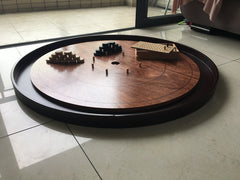 Crokinole Rosewood Board Game