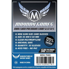 Mayday -  Premium Mini Euro Card Sleeve (Pack of 50) - 45 MM X 68 MM (Dark Blue)