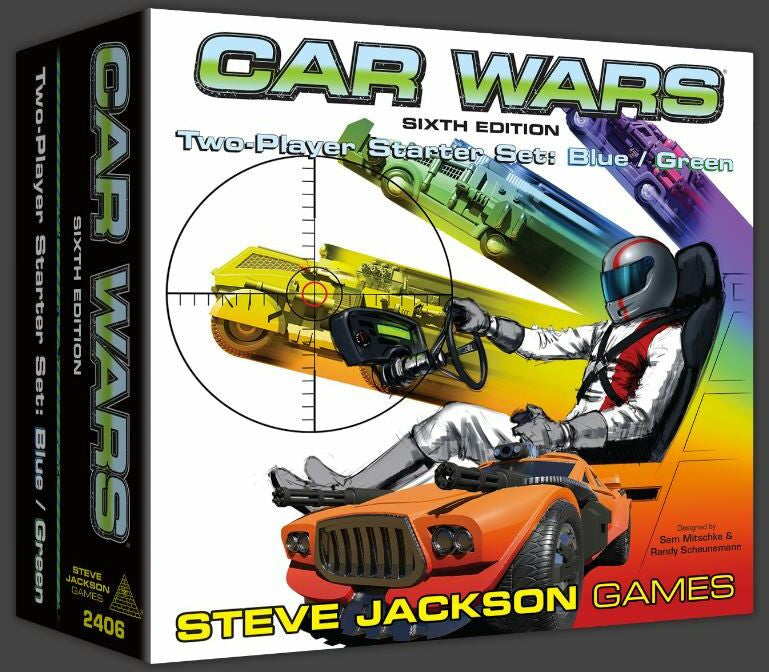 Car Wars 6th Edition Two Player Starter Set Blue / Green