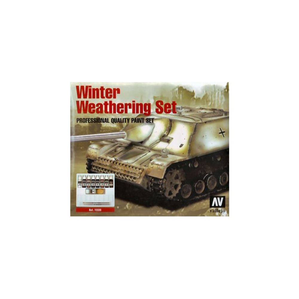 LC Vallejo AV72220 Model Colour Winter Weathering Set + Instructions Box Set