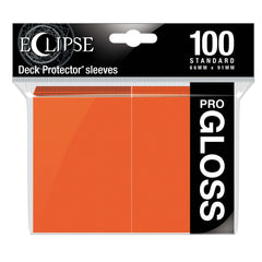 LC Eclipse Gloss Standard Sleeves 100 pack Pumpkin Orange